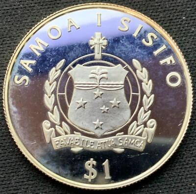 #ad 1996 Samoa 1 Tala Coin PROOF Olympics 50% Silver Mintage 10K #N18 $45.94