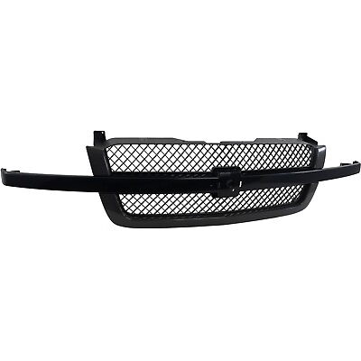 #ad Grille Assembly For 2003 2006 Chevrolet Silverado 1500 Avalanche 1500 Paintable $87.73