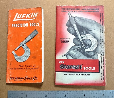 #ad Vintage Starrett amp; Lufkin Mini Brochure $5.75
