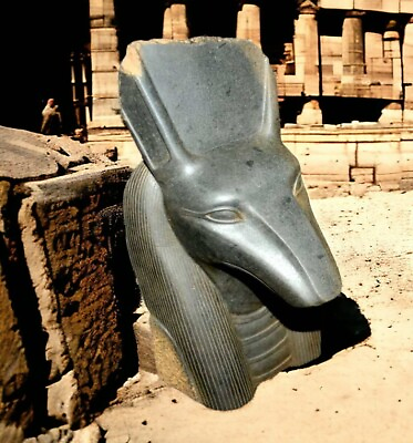 #ad Egyptian God Anubis Ancient Antique Statue of rare Granite at Pharaonic Era BC $1022.07