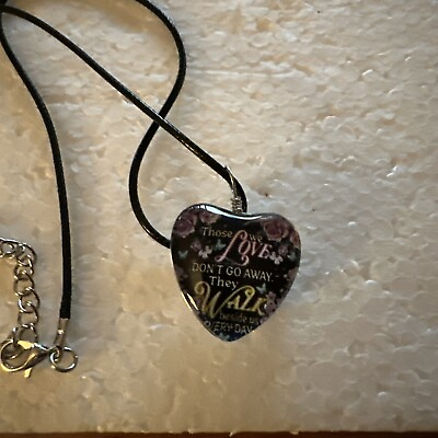 #ad Inspirational Pendant Necklace “Those We Love Don’t Go Away”amp; Message To Grandma $8.00