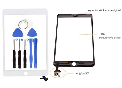 Screen Digitizer Replacement Glass Touch For iPad Mini 3 A1599 A1600 White $13.79