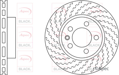 #ad Brake Disc Single Vented fits VW TOUAREG 7L 7P 3.0D Front Right 04 to 18 330mm GBP 109.88