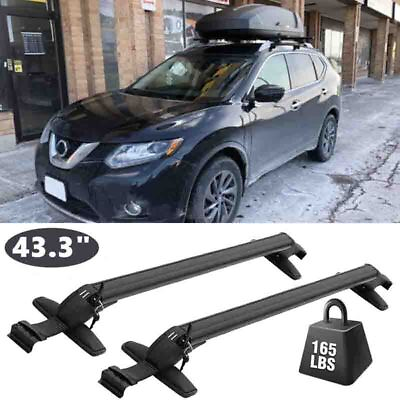 #ad For Nissan Rogue 08 22 Car Top Roof Rack Cross Bars 43.3quot; Luggage Carrier w Lock $79.98