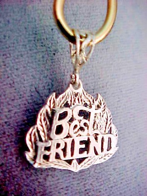 #ad Sterling Silver 925 Best Friends Charm Pendant $12.99