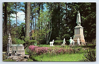 #ad Postcard Our Lady Fatima Group Basilica Ave Maria Grotto Cullman Alabama AL $4.75