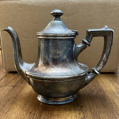 #ad Vintage Abington Soldered Silver 16 oz. Tea Pot Int’l. Silver Co. $38.50