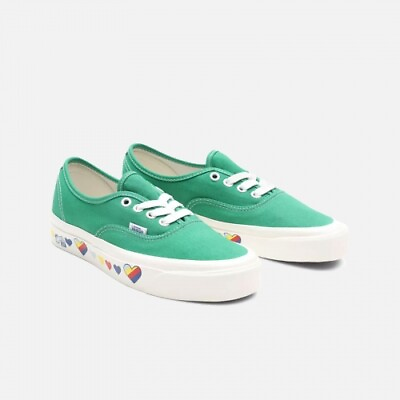 #ad Vans Authentic VN0A54F241I1 Unisex Green amp; White Lace up Skateboard Shoes C1820 $52.00