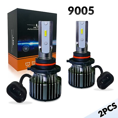 #ad 2× 9005 HB3 LED Headlight Super Bright Bulbs Kit White 14000LM High Beam CANBUS $18.60