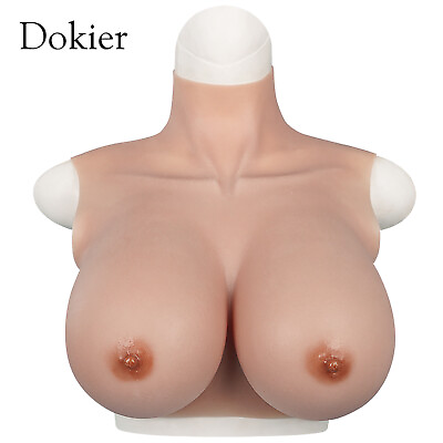 #ad Silicone Crossdresser Breast Forms Breastplates Drag Queen Fake Boobs B H Cup $99.99