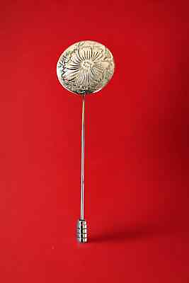 #ad Vintage KirK Sterling 26 10 Etched Floral Stick Pin $25.95