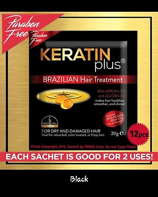 #ad Keratin Plus Brazilian Hair Treatment For Dry And Damage Hair 12pack 20g each $13.45