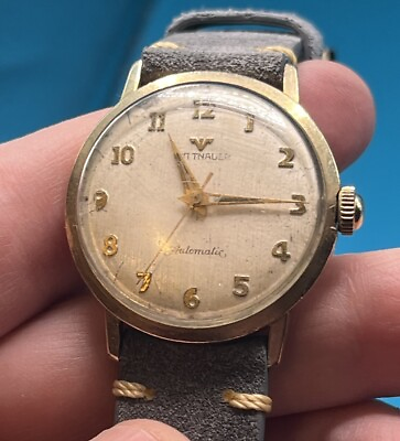 #ad Vintage mens Wittnauer Longines Automatic Mechanical Wrist watch Working Beauty $150.00