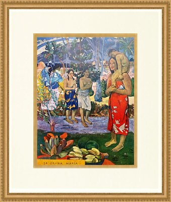 #ad Paul Gauguin Ia Orna Maria Museum Print Newly Custom Framed $65.00