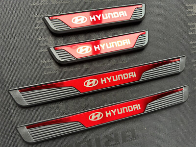 #ad For Hyundai Accessories Car Door Scuff Sill Cover Panel Step Protector Trims X4 $39.50