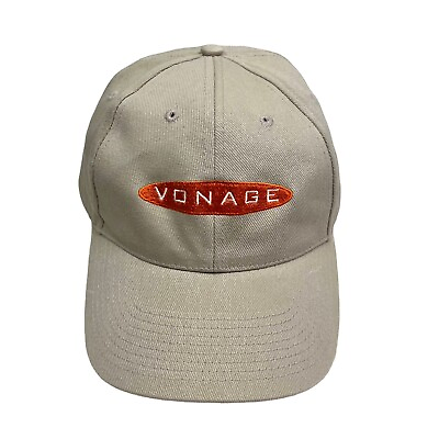 #ad Vonage Gear Internet Co Baseball Cap Hat Men Head to Toe Strapback Tan OSFA $11.61