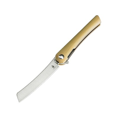 #ad Kizer Mercury Gold Pocket Knife S35VN Steel Blade Titanium Handle Ki3645A1 $139.00
