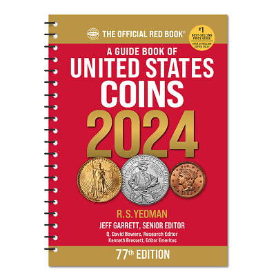 #ad Guide Book of United States Coins 2024 Spiral Bound Red Book U.S. Coin Pricing $8.97