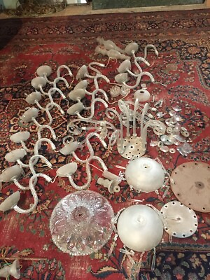 #ad Vintage Murano Glass Parts for Chandelier Restoration $750.00
