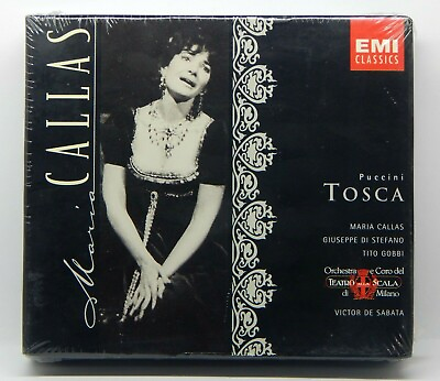 #ad Puccini: Tosca Maria Callas Box NEW 2 CD Set Apr 1997 EMI Classics $59.95