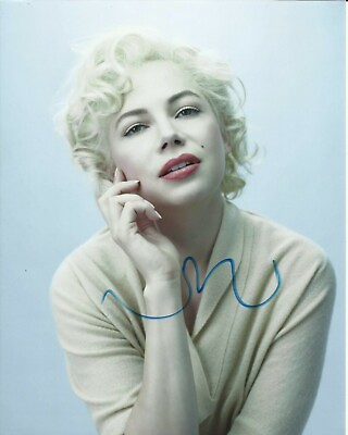 #ad MICHELLE WILLIAMS SIGNED MY WEEK WITH MARILYN PHOTO GBP 39.99