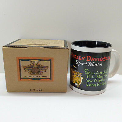 #ad GENUINE GIFT MUG 1994 HARLEY DAVIDSON SPORT MODEL TEA COFFEE CUP $19.99