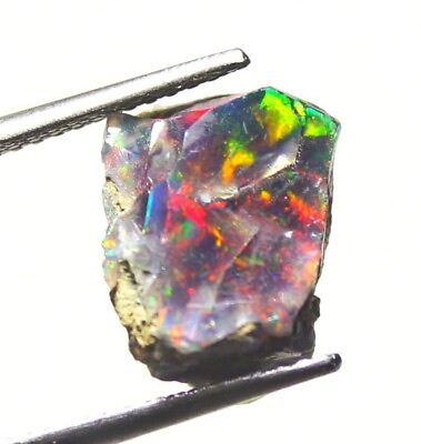 #ad 100% Natural Ethiopian Fire Opal Play Of Color Rough gemstone 2.65 Cts $13.98