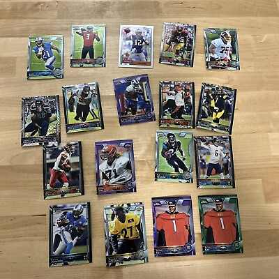 #ad 2015 Topps Chrome lot of 18 cards Tom brady alfred morris . $11.90