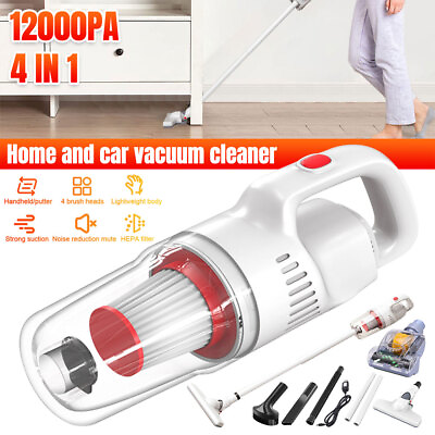 #ad Cordless Stick Vacuum Cleaner 4 IN 1 Stick Handheld Carpet Pet Hair Car Floor $42.99