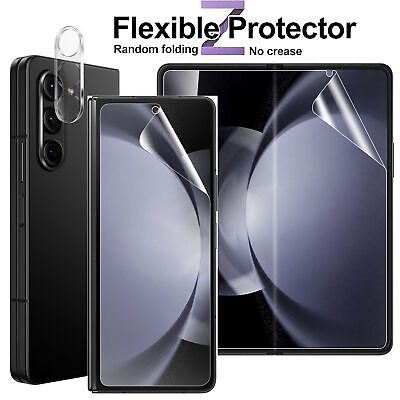 #ad For Samsung Galaxy Z Fold 5 4 3 5G Hydrogel Screen Protector Glass Lens Film $14.99