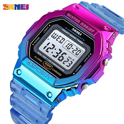 #ad SKMEI Women Watch Fashion Digital LED Wristwatch for Student Girl Gift Stopwatch $10.72