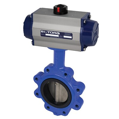 #ad NEW 2quot; Lug Style Butterfly Valve W EPDM Seals W Dbl. Acting Pneum. Actuator $599.95