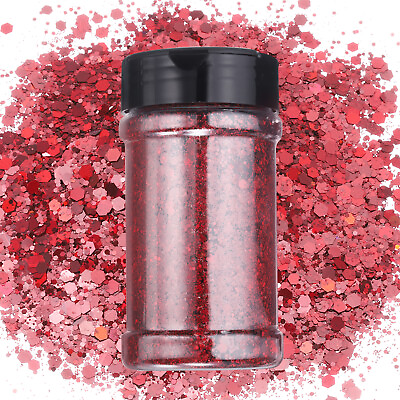 #ad 3.5oz 100g Claret Holographic Glitters for Cosmetic Art Festival Decoration $14.30
