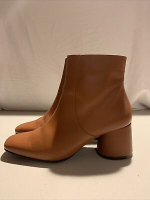 #ad Arturo Calle Brown Heel Leather Europe Size 36 F7 $24.99