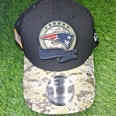 #ad New England Patriots Salute To Service New Era 9FORTY Men#x27;s Snapback Hat Camo $25.50