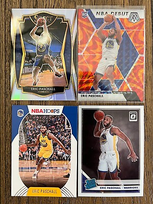 #ad Eric Pashcall Warriors Lot of 4 Optic Hoops Select Mosaic Orange Silver Refracto $3.99