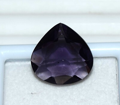 #ad 10.50 Ct. Faceted Purple Amethyst Pear Cut African Loose Gemstone For Pendant $15.48