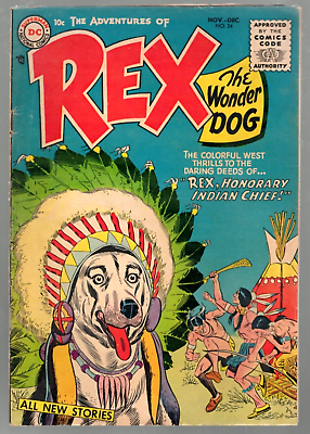 #ad Rex The Wonder Dog #24 DC 1955 FN 6.0 $324.00