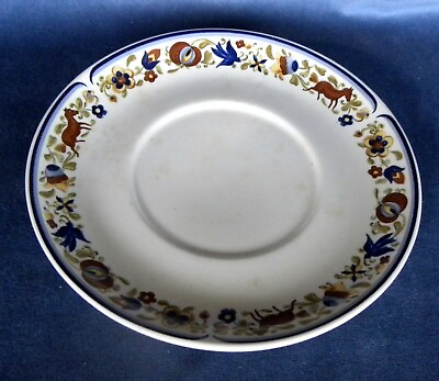 #ad Vintage Villeroy and Boch Troubadour Large 6.75quot; Diameter Saucer Luxembourg $7.99