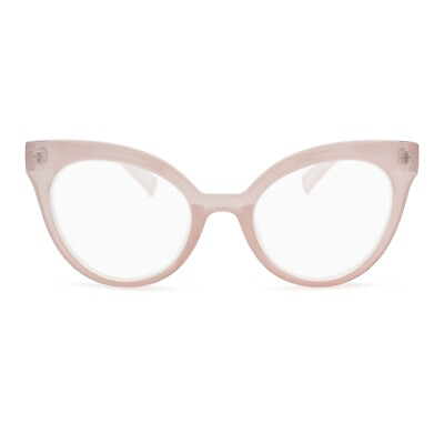 #ad Fancy cateye reading glasses women oversize readers stylish 3.5 4.0 fashion pink $20.95
