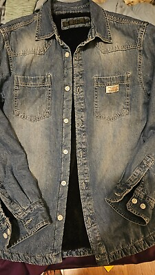 #ad Thruxton Lined Jean Jacket Vintage Rare $80.00