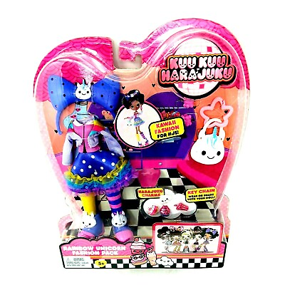 #ad Doll Outfit Rainbow Unicorn Kuu Kuu Harajuku Fashion Super Pack Mattel Kawaii $12.49