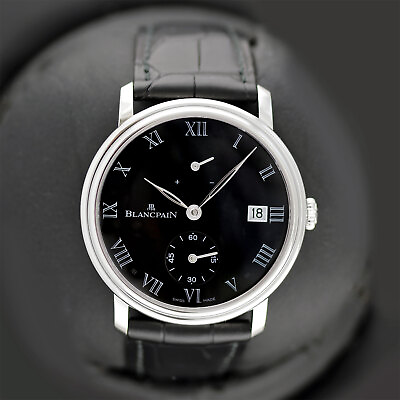 #ad Blancpain Villeret 8 Days Manual Wind Watch 42 mm Platinum Black $35363.00