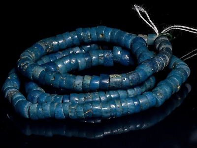 #ad Teal Antique Glass Beads from Nigeria 0470 $68.15