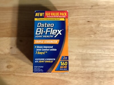 #ad Osteo Bi Flex Joint Health Triple Strength 160 ct Expiration 9 26 $24.95