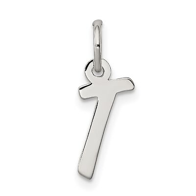 #ad Sterling Silver Small Initial T Charm 19 mm x 8 mm $22.99