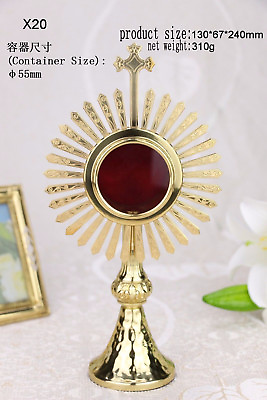 Nice Brass ornate Monstrance Reliquary for church or home X20 $109.00