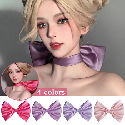 #ad Bowknot Photo Chain Bow Bow Necklaces Women Collar Neck Tie Props Big Chokers $7.26