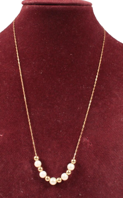 #ad 14k Yellow Gold Necklace 17 Inches 5.5 Grams $220.99