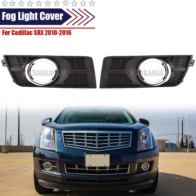 #ad Fog Light Cover Bezel w Chrome Trim For 2010 2015 2016 Cadillac SRX Left amp; Right $18.38